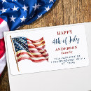 Search for 4th of july return address labels Patriotic