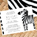 Search for zebra baby boy shower invitations Watercolor