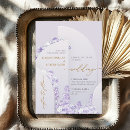 Search for lilac and gold wedding invitations Watercolor