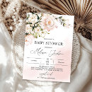 Search for rose gold baby shower invitations Modern