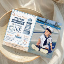 Search for nautical boy 1st birthday invitations Ocean