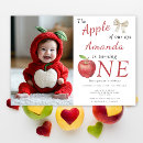 Search for apple birthday invitations Watercolor