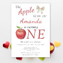 Search for apple birthday invitations Watercolor