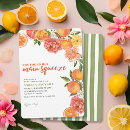 Search for citrus bridal shower invitations Mediterranean