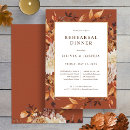 Search for autumn rehearsal dinner invitations Fall foliage