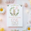Search for rabbit 1st birthday invitations For kids