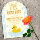 Search for duck 1st birthday invitations Bubbles