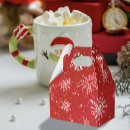 Search for snowflake favour boxes Red