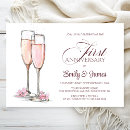 Search for 1st wedding anniversary invitations Modern