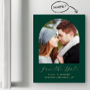 Search for emerald green save the dates Minimal