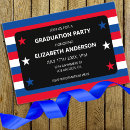 Search for patriotic graduation invitations Stars and stripes