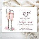 Search for 10th wedding anniversary invitations Pink