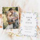 Search for wildflower save the dates Minimal