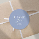 Search for blue round wedding stickers Stylish and chic