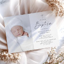 Search for black white photo christening invitations Modern