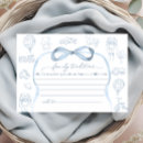 Search for french toile invitations Dusty blue