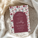 Search for maroon white wedding invitations Modern
