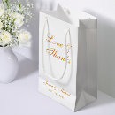 Search for white and gold gift bags Calligraphy