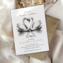 Search for swan bridal shower invitations Birds