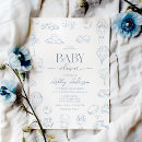 Search for de invitations Blue and white