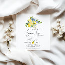 Search for fruit invitations Watercolor lemon