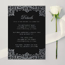 Search for black and silver invitations Vintage