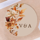 Search for rustic flowers wedding stickers Bride and groom