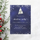 Search for blue and silver christmas invitations Dinner party