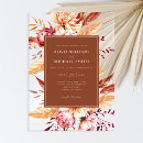 Search for orange floral wedding invitations Modern