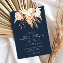 Search for navy blue watercolor wedding invitations Fall