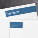 Search for bold letters return address labels Blue