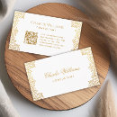 Search for white and gold business cards Script