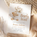 Search for brown baby shower invitations We can bearly wait