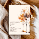 Search for simple fall wedding invitations Modern