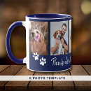 Search for blue dog paw mugs Photo collage