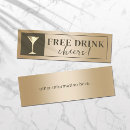 Search for ticket business cards Free drink