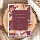 Search for boho burgundy wedding invitations Floral