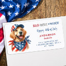 Search for 4th of july return address labels Dog