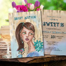 Search for unique sweet 16 invitations Sixteenth birthday