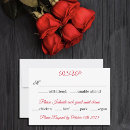 Search for red rose wedding rsvp cards Flowers