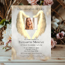 Search for angel funeral invitations In loving memory