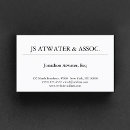 Search for traditional business cards Attorney