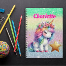 Search for unicorn glitter notebooks Magical