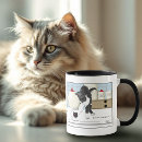 Search for grey white cat mugs Blue