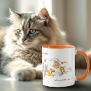 Search for funny orange cat mugs Cute