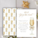 Search for champagne shower invitations Modern