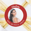 Search for old paper stickers Quinceanera quince xv