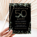 Search for green leaves wedding anniversary invitations Couple