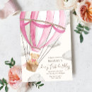 Search for hot air balloon birthday invitations Teddy bear birthday