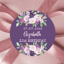 Search for lavender floral stickers Violet